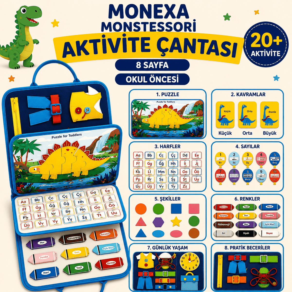 MONEXA™ | Montessori Beceri Gelişim Çantası