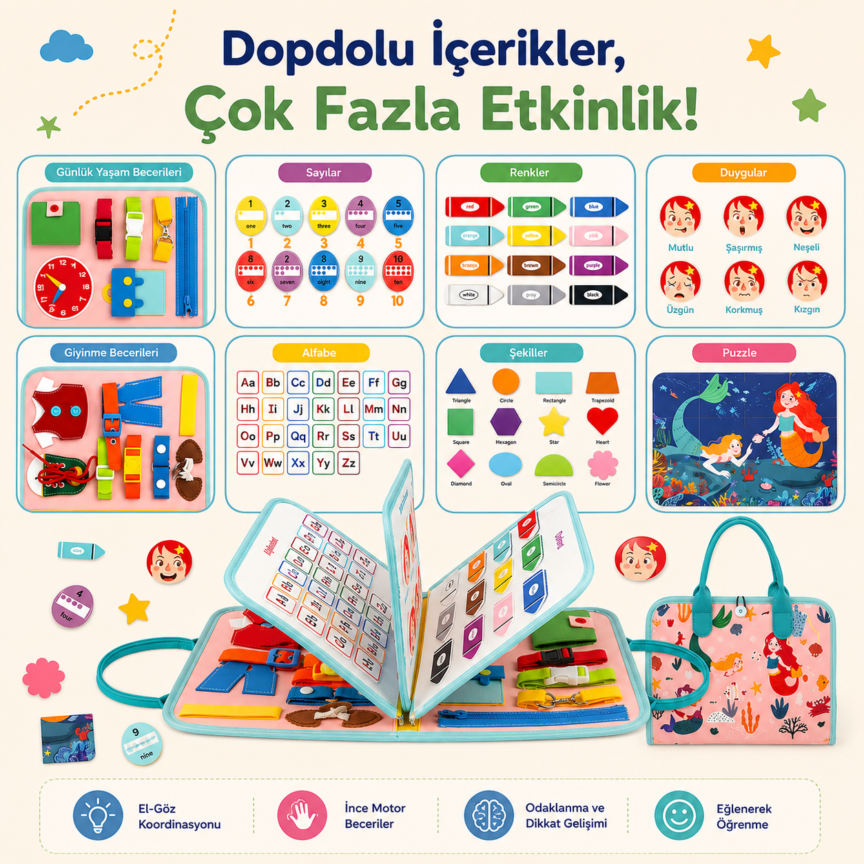 MONEXA™ | Montessori Beceri Gelişim Çantası