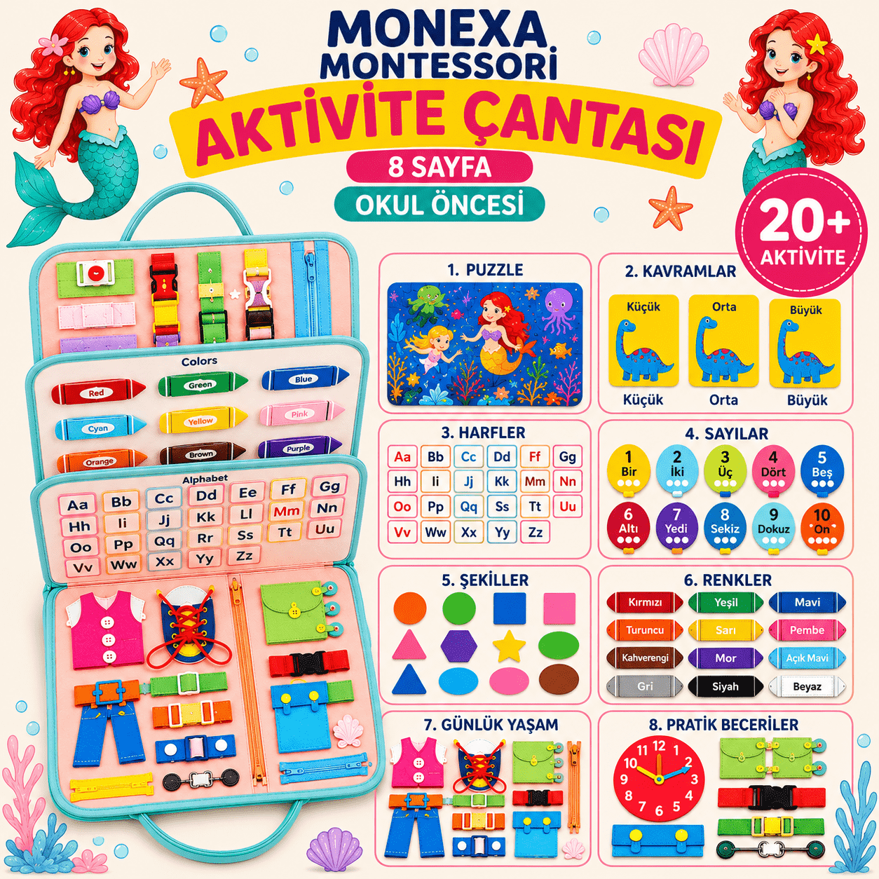 MONEXA™ | Montessori Beceri Gelişim Çantası