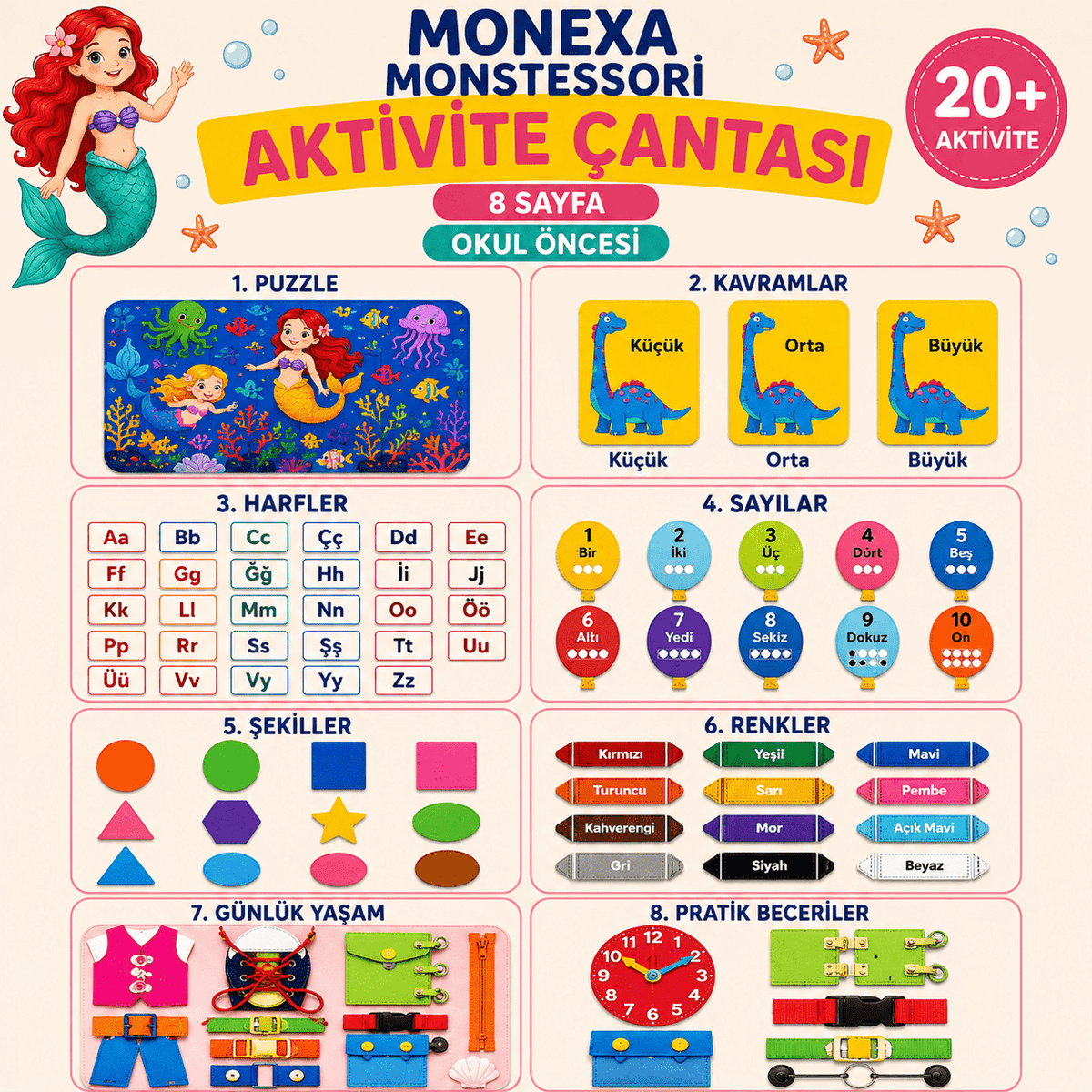 MONEXA™ | Montessori Beceri Gelişim Çantası