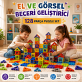 Görsel Beceri Geliştiren 3D Yapı Blokları-Puzzle